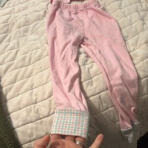 Pink pajama bottoms